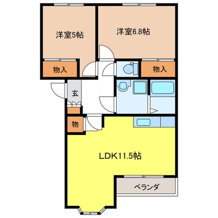 ヴィラファシリーテの物件間取画像